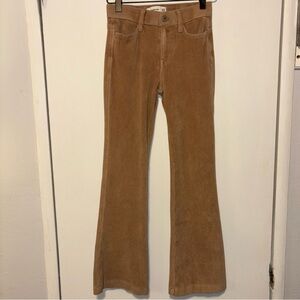 Abercrombie Kids Brown Corduroy High Rise Flare Pants Size 9/10 LONG